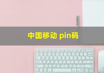 中国移动 pin码